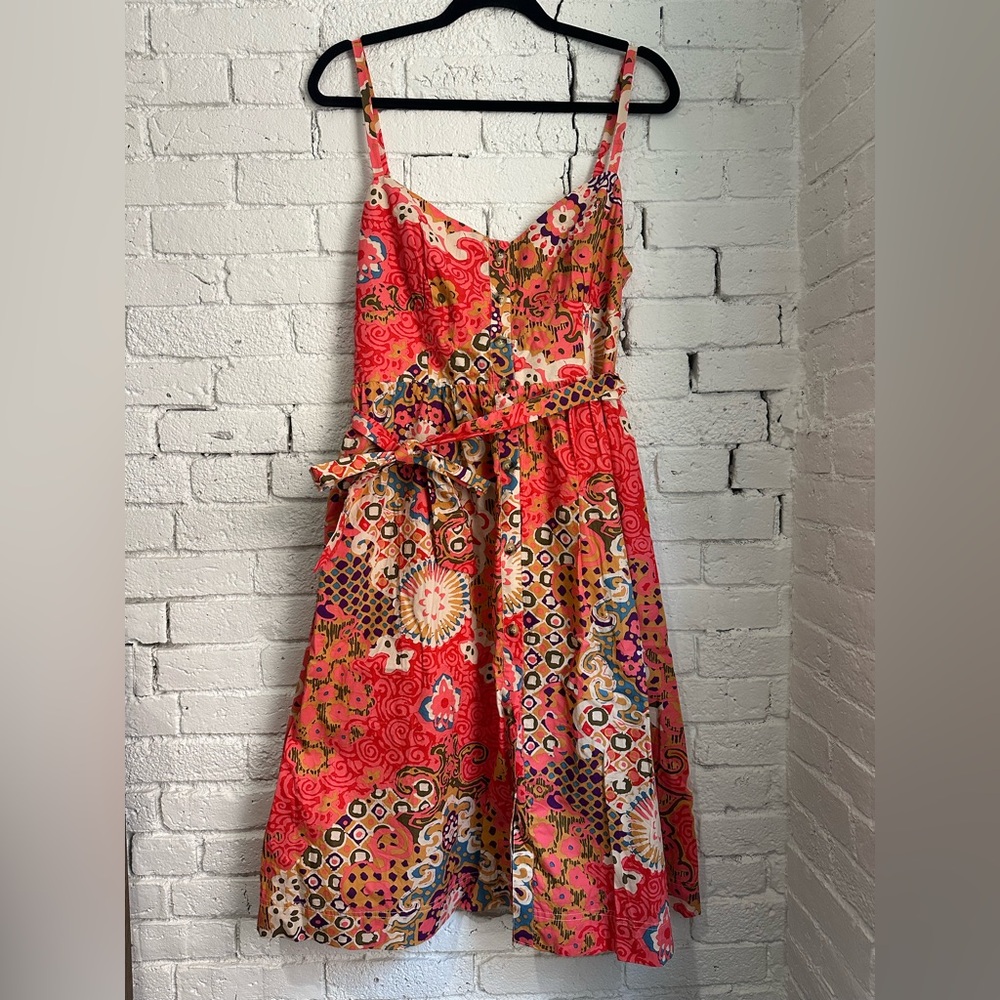 J.Crew Patterned Midi Dress